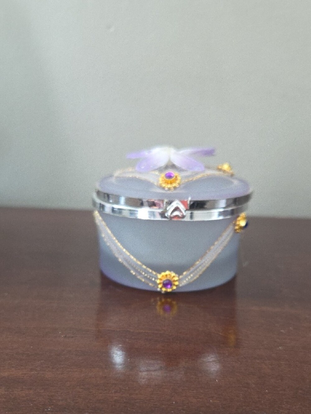 Delicate Purple Butterfly Trinket Box - Picture 2 of 11